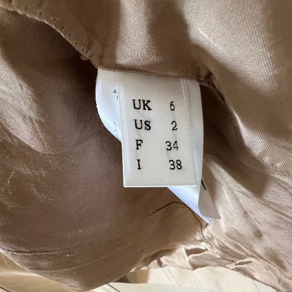 Victoria Beckham Oversized Wool Blazer Beige Size 2 - Picture 9 of 14